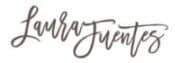 Laura Fuentes written in cursive